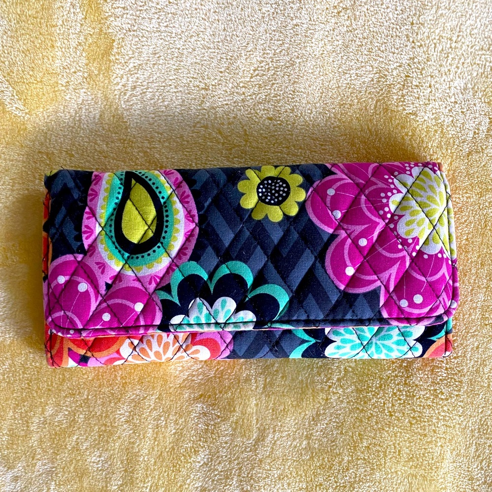 Vera Bradley full size tri-fold wallet
